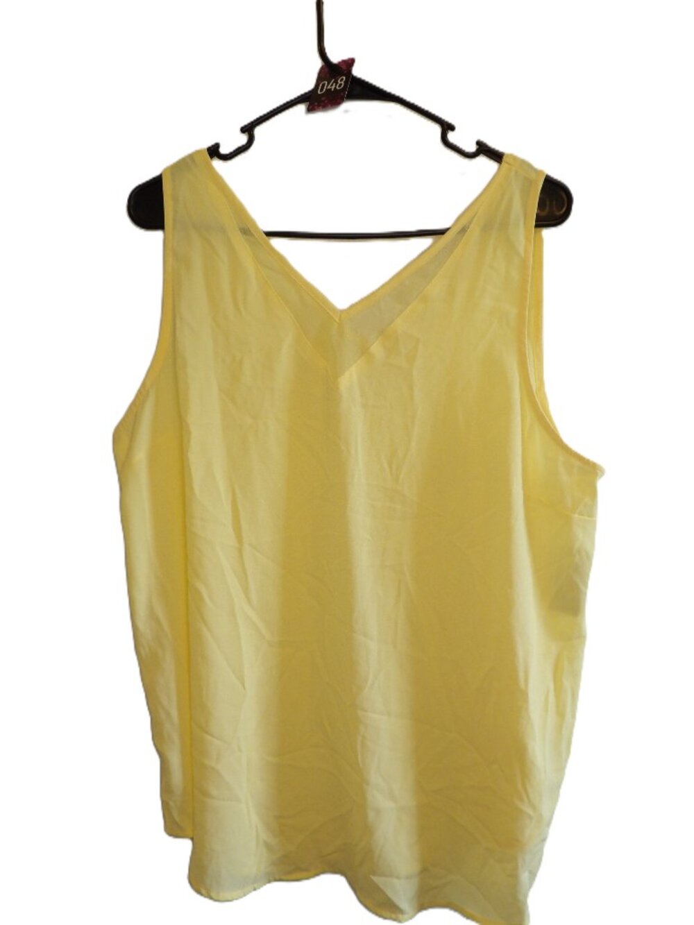 Maurices, lightweight yellow V-neck tank top (Women's medium)